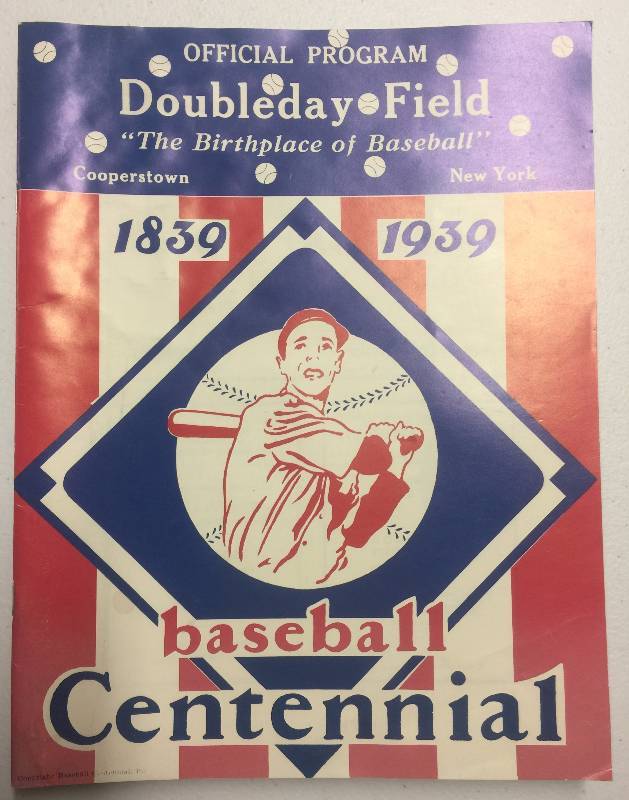 lot 1121 image: Seven National Baseball Hall of Fame Commemorative Induction Ceremony Programs