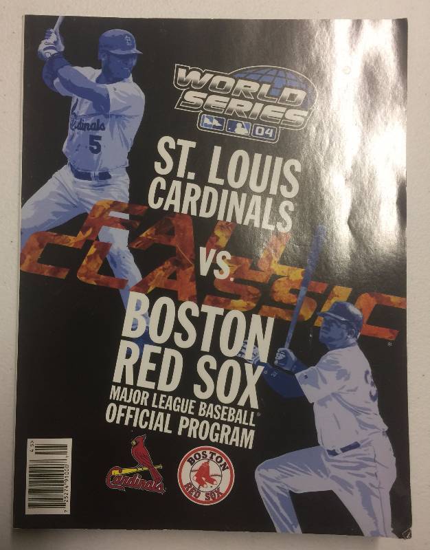 lot 1122 image: 3 Official Major League Baseball Programs 2004 World Series (CardinalsRed Sox), 2001 WS (DbacksYanks) 2008 All-Star Game