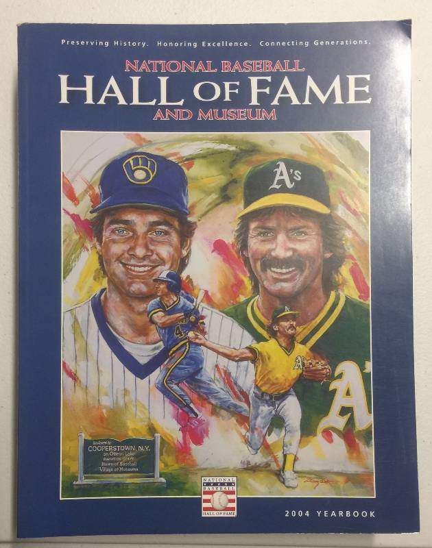 lot 1123 image: Six National Baseball Hall of Fame Yearbooks 2004 x2, 2006, 2008, 2009, 2011
