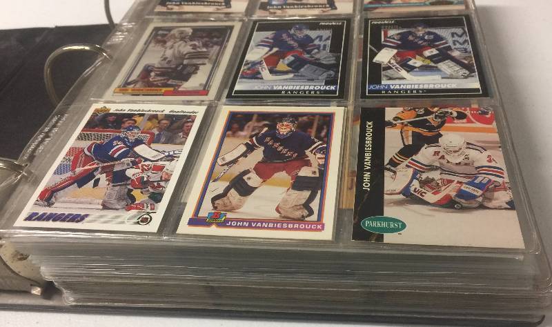 lot 1143 image: Hockey Binder full of NHL Hockey Cards