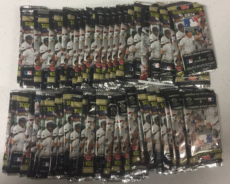 lot 1153 image: 50 FIFTY Sealed Packs of 2014 Topps Stickers