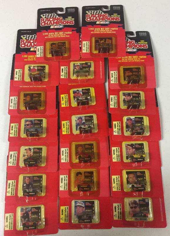 lot 1156 image: 20 TWENTY Factory Sealed Diecast Racing Champion NASCAR Mini Cars