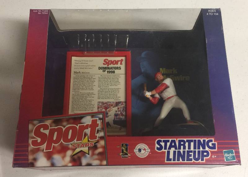 lot 1176 image: 1999 Starting Lineup Mark McGwire Sport Stars New In Box Never Opened
