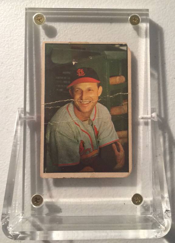 lot 901 image: 1953 Bowman Color Stan Musial Large #32 St. Louis Cardinals Book Value $600.00