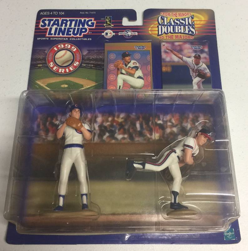 lot 1188 image: 1999 Starting Lineup Classic Doubles Greg Maddux Chicago Cubs & Atlanta Braves New in Package