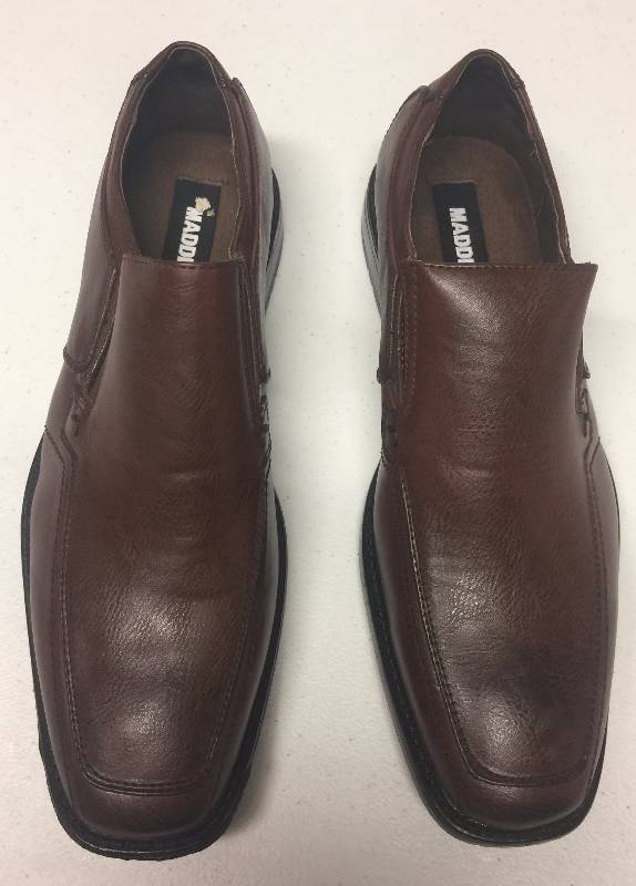 lot 1195 image: Brand New Madden Brown Leather Mens Size 10.5 Shoes