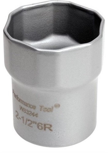 lot 1475 image: Performance Tool W83244 12 Drive Rounded Lock Nut Socket, 2-12-Inch used on Ford F-150 and Full Size Bronco With Automatic Hubs W83244