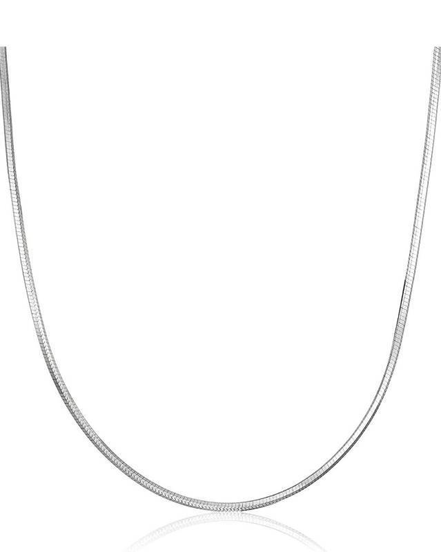 lot 28903 image: Sterling Silver 1MM Snake Chain Italian Crafted Necklace Thin Lightweight Strong - Lobster Claw Clasp 14-30 Inches and 1.9mm Snake Chains 20-24 inchs