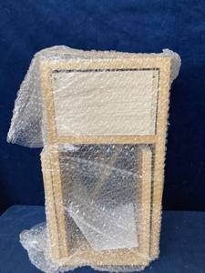 lot 16219 image: NATURAL WOOD TOILET PAPER AND STORAGE BATHROOM