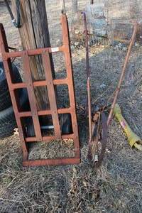 lot 18016 image: Old Farm Equipment and Drive Shaft