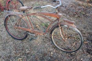 lot 18021 image: Awesome Antique Bicycle