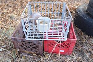 lot 18024 image: Metal and Plastic Baskets