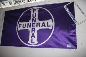 lot 18038 image: Purple Funeral Flag