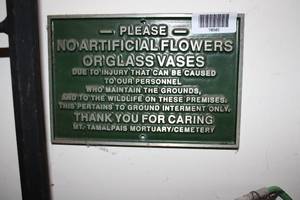 lot 18040 image: Metal Wall Sign  Warning