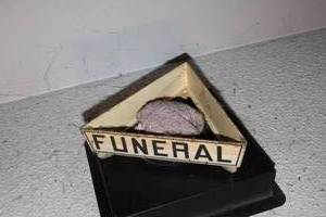 lot 18069 image: Funeral Triangular Signage