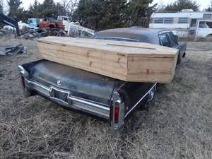 lot 11039 image: Simple Adult Sized Wood Casket