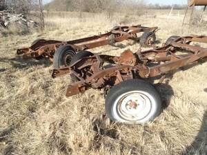 lot 11056 image: Two Truck Frames and Wheels