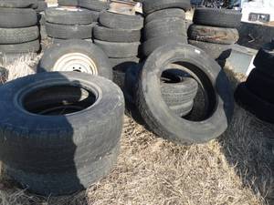 lot 11065 image: Mixed Variety of Tires and Wheels - See Photos