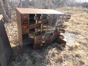lot 11067 image: Safety Deposit Boxes  Cabinet