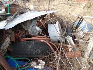 lot 11190 image: Misc Metal Scrap  Wheels  Tank  Misc