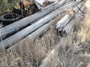 lot 11215 image: Old Wood Telephone Poles    SW Location