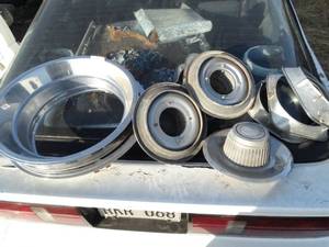 lot 11226 image: Misc Aluminum Car Parts   Back of RX7  (SW)