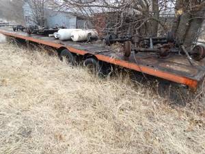 lot 11288 image: Large 42Ft Length x 8 Ft Wide Bed Trailer  Without Contents