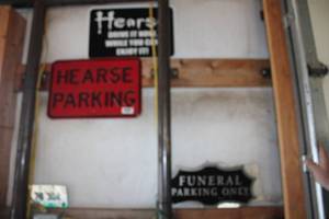 lot 18077 image: Funeral and Hearse Parking Signs