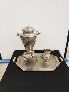 lot 8222 image: Silver coffee set