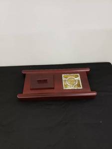 lot 8240 image: retro wood looking ashtray
