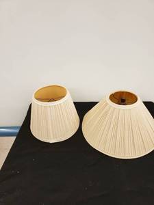 lot 8262 image: pair lamp shades