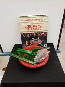 lot 8295 image: Christmas tree stand woriginal box