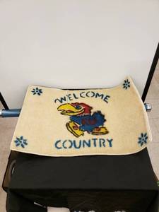 lot 8444 image: KU door mat