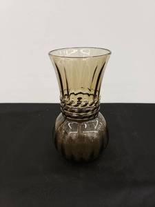 lot 8480 image: smokey glass vase
