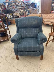 lot 4281 image: blue reclining chair