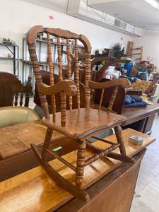lot 4286 image: childs rocking chair