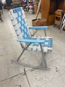 lot 4289 image: vintage rocking lawn chair