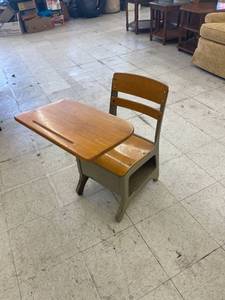 lot 4312 image: vintage kids school desk