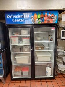 lot 2974 image: Habco Double Door Cooler -MODEL H49LTMDP