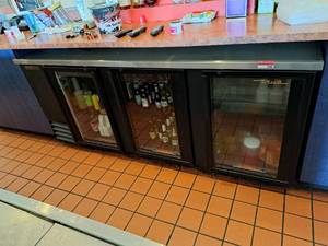 lot 2988 image: True 3 Door Below Counter Refrigerator-MODEL TBB-4G