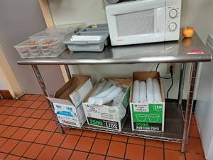 lot 9429 image: Stainless Steel Prep Table