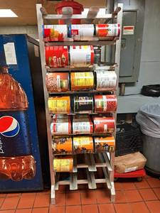 lot 9448 image: Commercial Can Rack