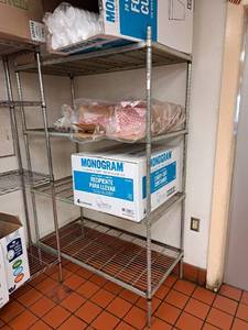 lot 9465 image: 4 Tier Commercial Shelf