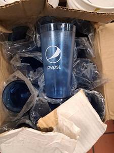 lot 20848 image: (90) Blue Pepsi Plastic Cups