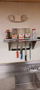 lot 44846 image: 29in Stainless Steel Shelf (contents not included)