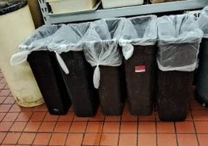 lot 44879 image: Lot of 5 Kitchen Trash Bins