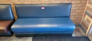 lot 49551 image: Blue Vinyl 69 Waiting Area Booth