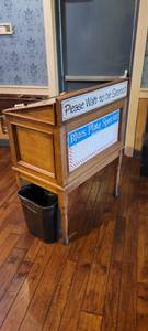 lot 49555 image: Vintage Oak Hostess Station