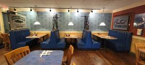 lot 49598 image: Lot Of (5) Blue Vinyl Booth Sections 48