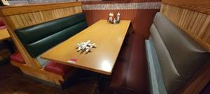 lot 49624 image: Laminated Top Wood Grain Dining Room Table 66x30